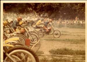 Thorleif crashing the gate at Elkhorn Wisconsin in 1972