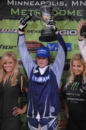 Josh Hill took his first-ever AMA Supercross main event win at Minneapolis