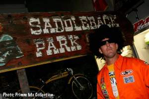Johnny O’Hannah in front of an original Saddleback sign that probably came out of Stu Peters’ garage.