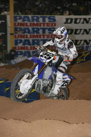 Ramsey at the Phoenix Supercross in 2008 