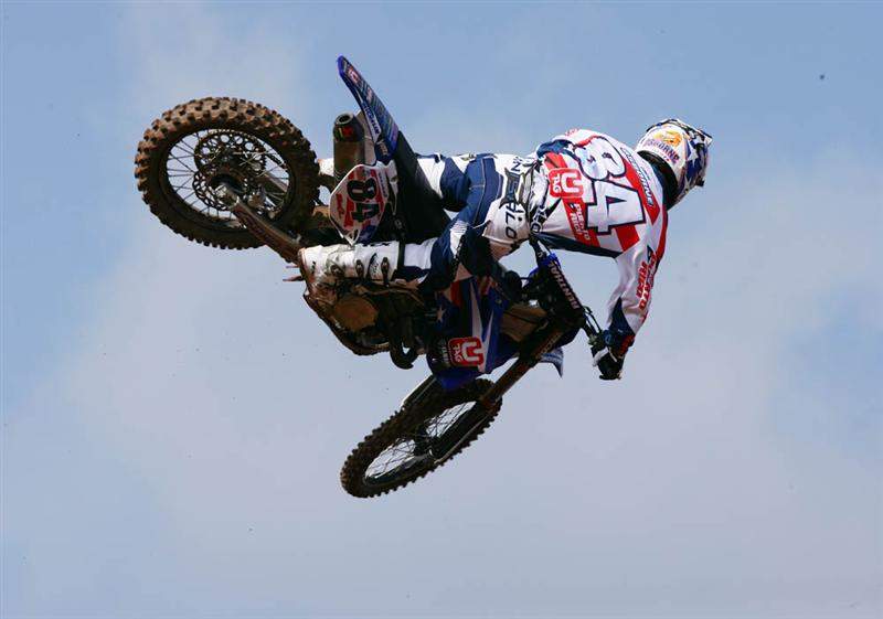 Zach aboard his U-Tag Yamaha YZ450F