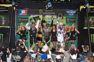 Phoenix AMA Supercross podium 