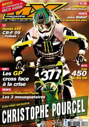 Pourcel made the cover page of the February issue of MX Magazine before he won Houston.
