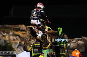 Chad Reed fought his way through from a poor start to finish a close second to Stewart at the finish.