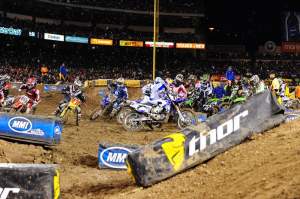 Chad Reed does not grab the holeshot...