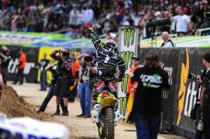 Chad Reed celebrates moving one step closer to another championship