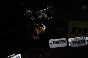 Pastrana came out during opening ceremonies and did a backflip off a berm.