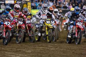 Ryan Dungey fought off a sea of red last week