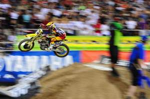 Mike Alessi rocketed out of Monster Alley with the lead