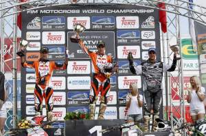 The MX2 podium