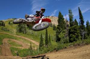 Natural elevation like this is a dream come true for motocross racers