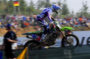 Gautier Paulin led the second moto from start to finish.