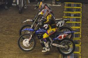 The first head-to-head race tonight ended up being James Stewart vs. Nick Wey. Wey tried to put up a fight, but...