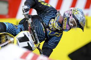 After five years off, this was actually Lusk's first supercross race on a four-stroke.