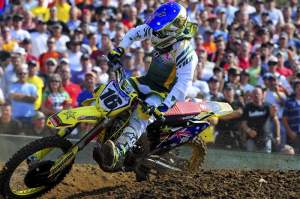 Chad Reed finished second in the opening moto.