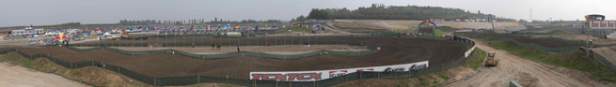 Panoramic view of the track