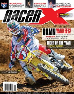 Here it is, the redesigned January 2010 issue of Racer X.