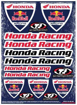 Holiday Buyers' Guide: Throttle Jockey Honda Red Bull Racing Stickers -  Racer X