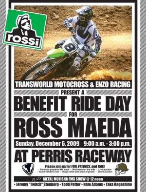 Ross Maeda's benefit ride day is coming up.