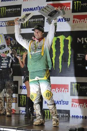 Chad Reed holds up the number-one plate yet again.