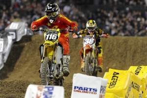 Ryan Morais (116) fought of Trey Canard (38) for as long as he could.