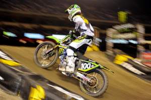 Josh Hansen got the holeshot but faded back to fourth by the finish.