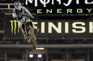 Villopoto was fifth after getting a little beat up in a practice crash.