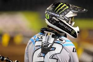 Chad Reed (pictured) was a little upset at Ryan Dungey in the first timed practice.