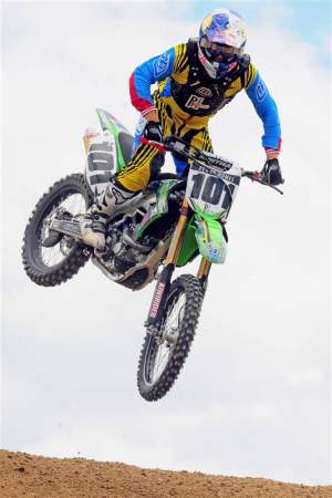 Tauranga's Ben Townley (Kawasaki), stretching his lead at the top of the national supercross standings.
