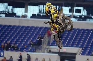 Not many crazy scrubs or revs from Barcia today. He's just getting warmed up.
