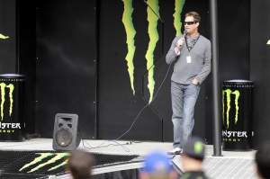 Steve Hudson holding chapel at Anaheim I.