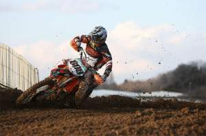 Mike Alessi on the new KTM 350.