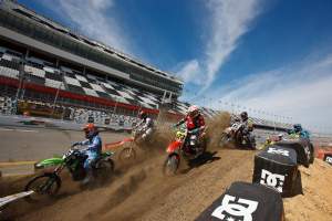 This was the first time in 25 years that amateurs were able to race the Supercross track at Daytona. 