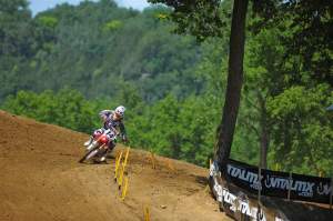 Despite Ryan Dungey starting right behind him, Windham was riding almost alone early on in the race.