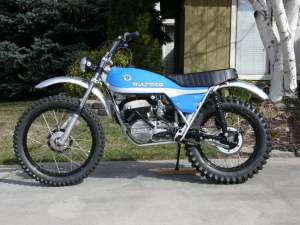 Click through this gallery to see more pics of this 1974 Bultaco Alpina