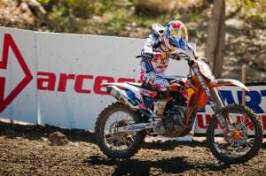 Marvin Musquin dropped out of both MX2 motos with mechanical difficulties.