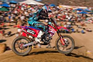 Cole Seely has gotten used to the longer motos of the outdoor nationals now.