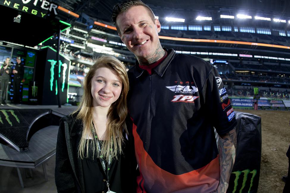 Demuth at a recent Monster Energy Supercross event.  