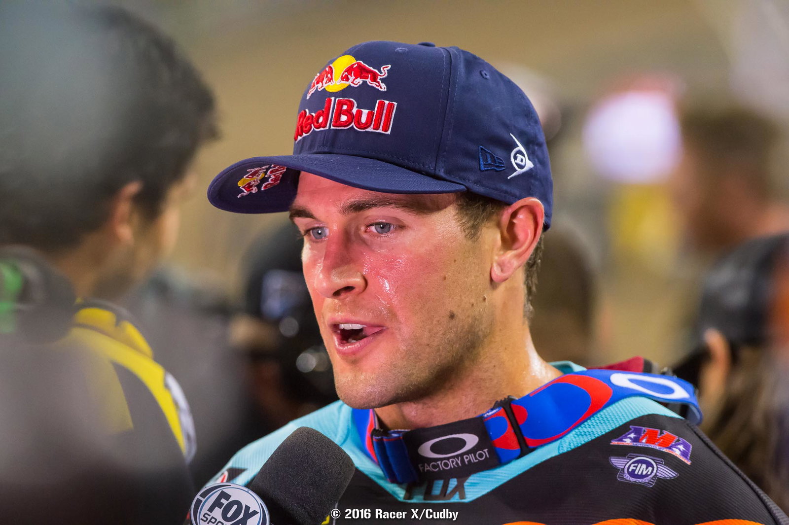 Dungey was plenty happy after the race...for a little while.