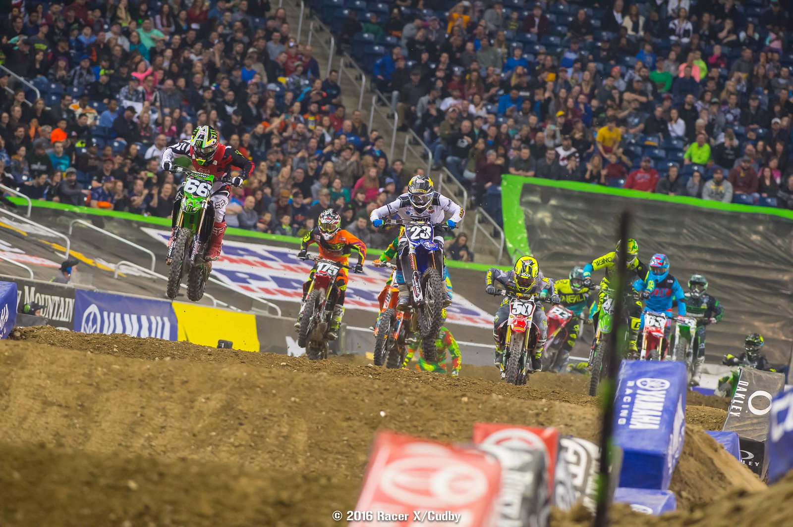 Tonus (66) and Plessinger (23) enjoyed good starts. Tonus crashed out, Plessinger finished second.