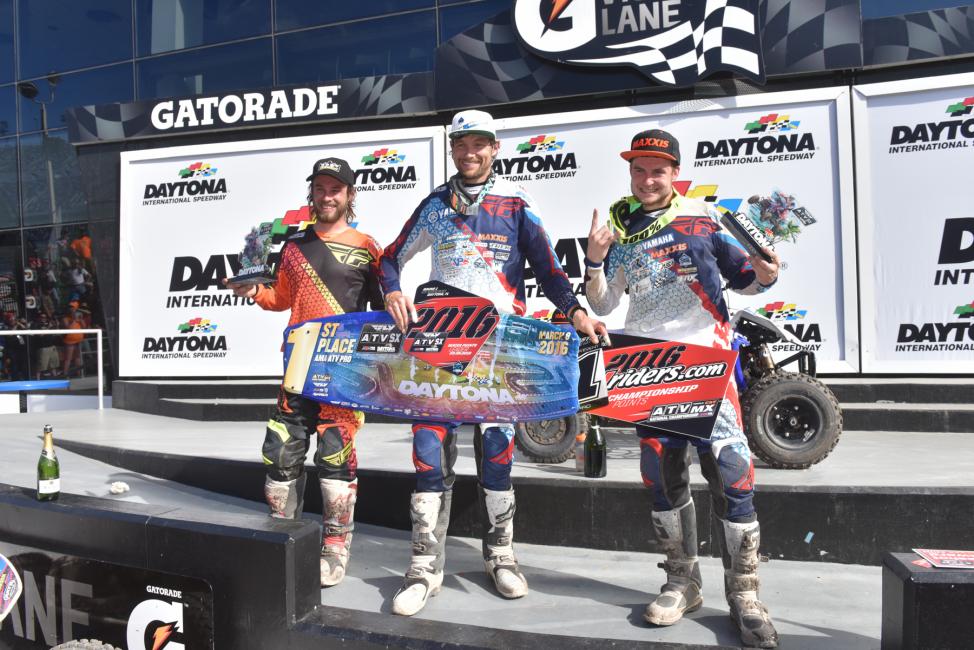 Wienen (center) kicked off the season with a win in Daytona.