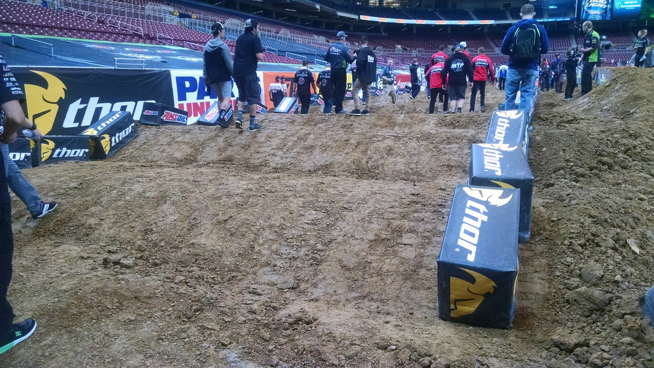 Nothing insane about these whoops, but they could get rutted and nasty in tonight's mains.