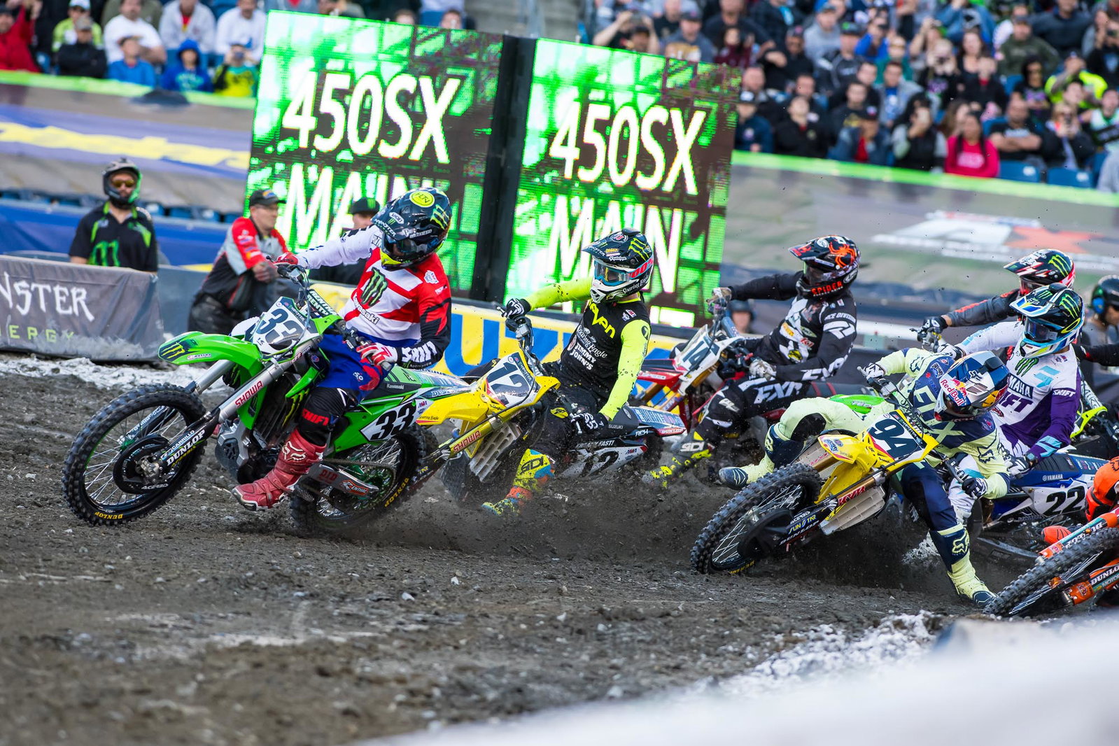 Josh Grant was pulling solid starts all night. Check out Roczen in this shot though!