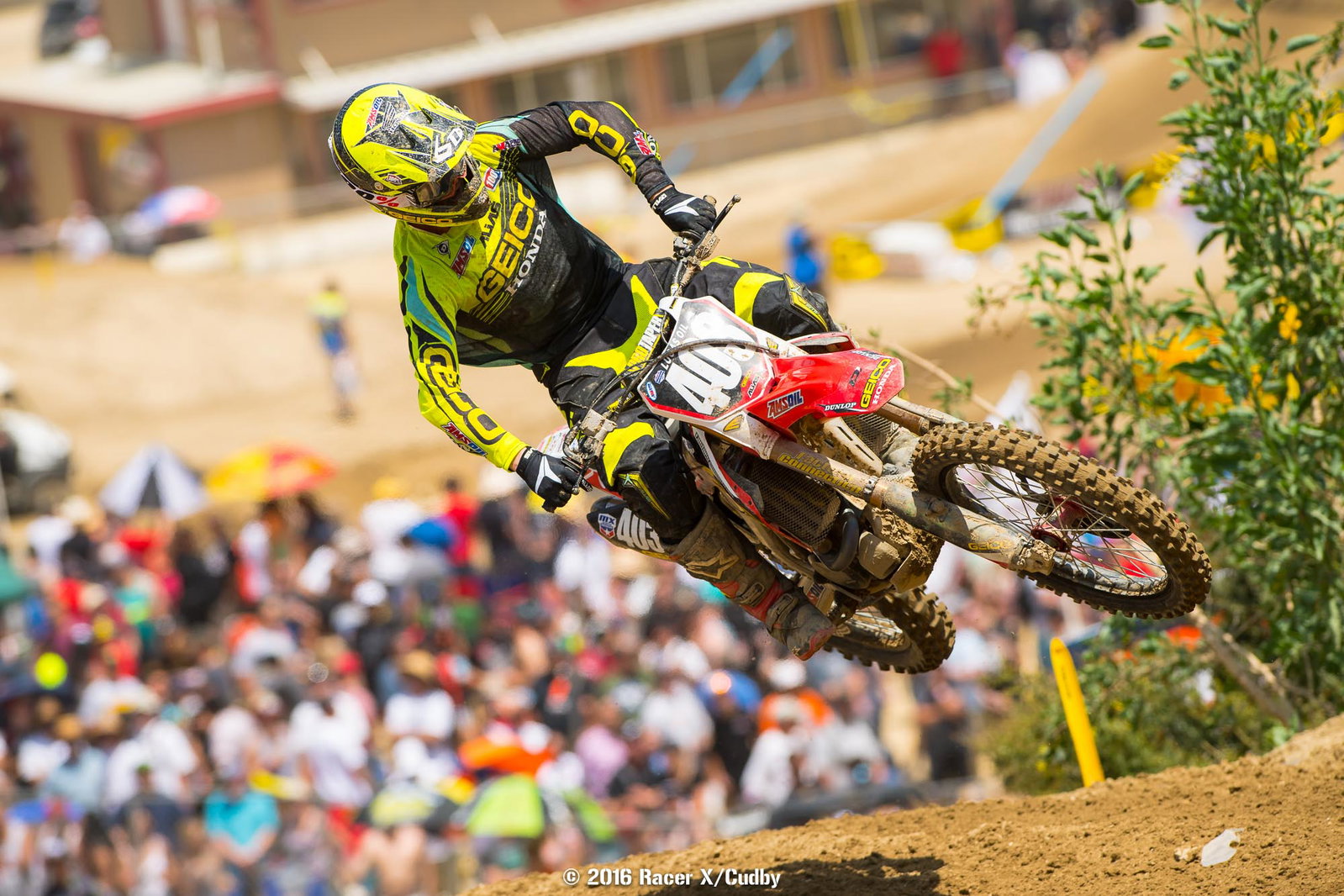 Tristan Charboneau holeshot the first moto and went 7-30 for fifteenth overall.