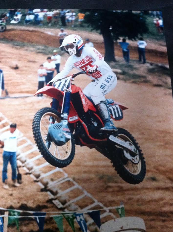 Mike Bias in his MJ USA gear back in the day at High Point.