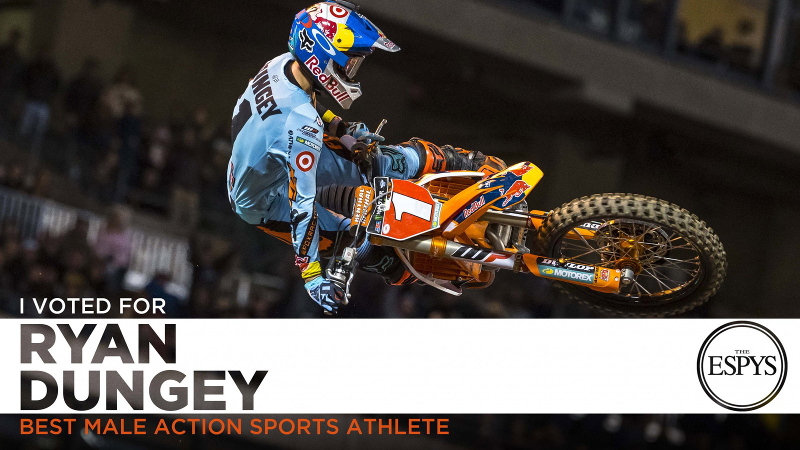 Ryan Dungey has been nominated for an ESPY. Cast your vote here.