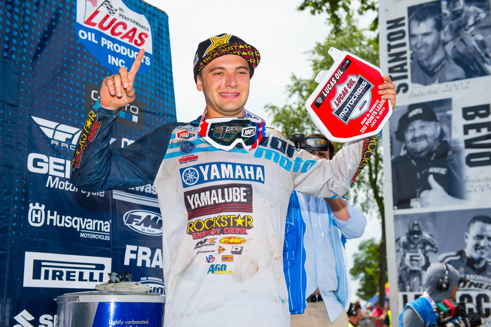 For the first time in his career, Cooper Webb holds the red plate outdoors.