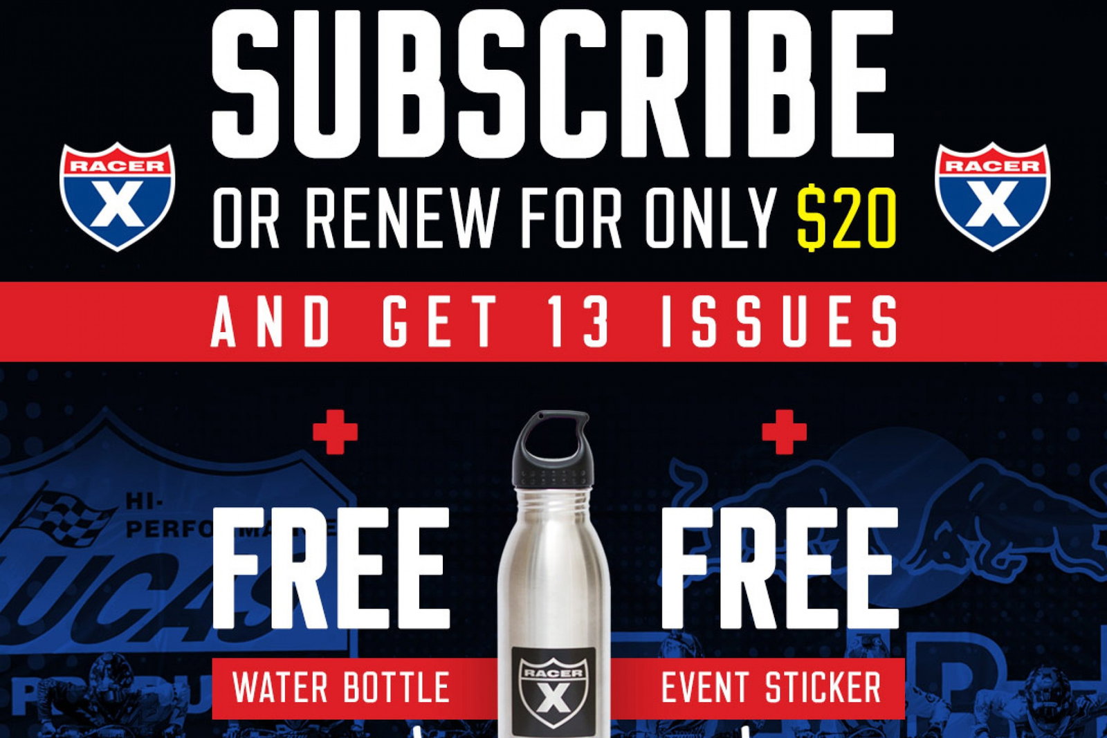 Racer X Stainless Water Bottles at Ironman