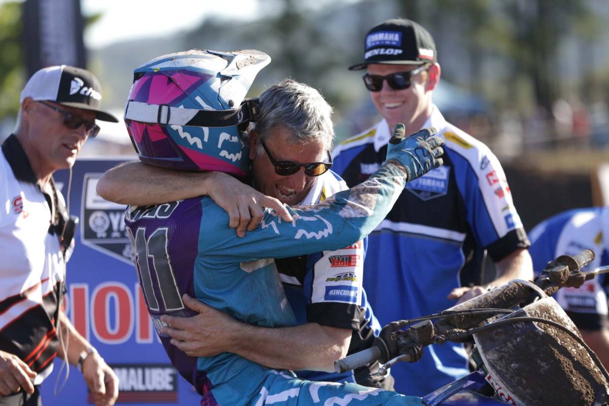 Ferris jumped ahead of Gibbs in the points at the final round and won his first MX1 outdoor championship.