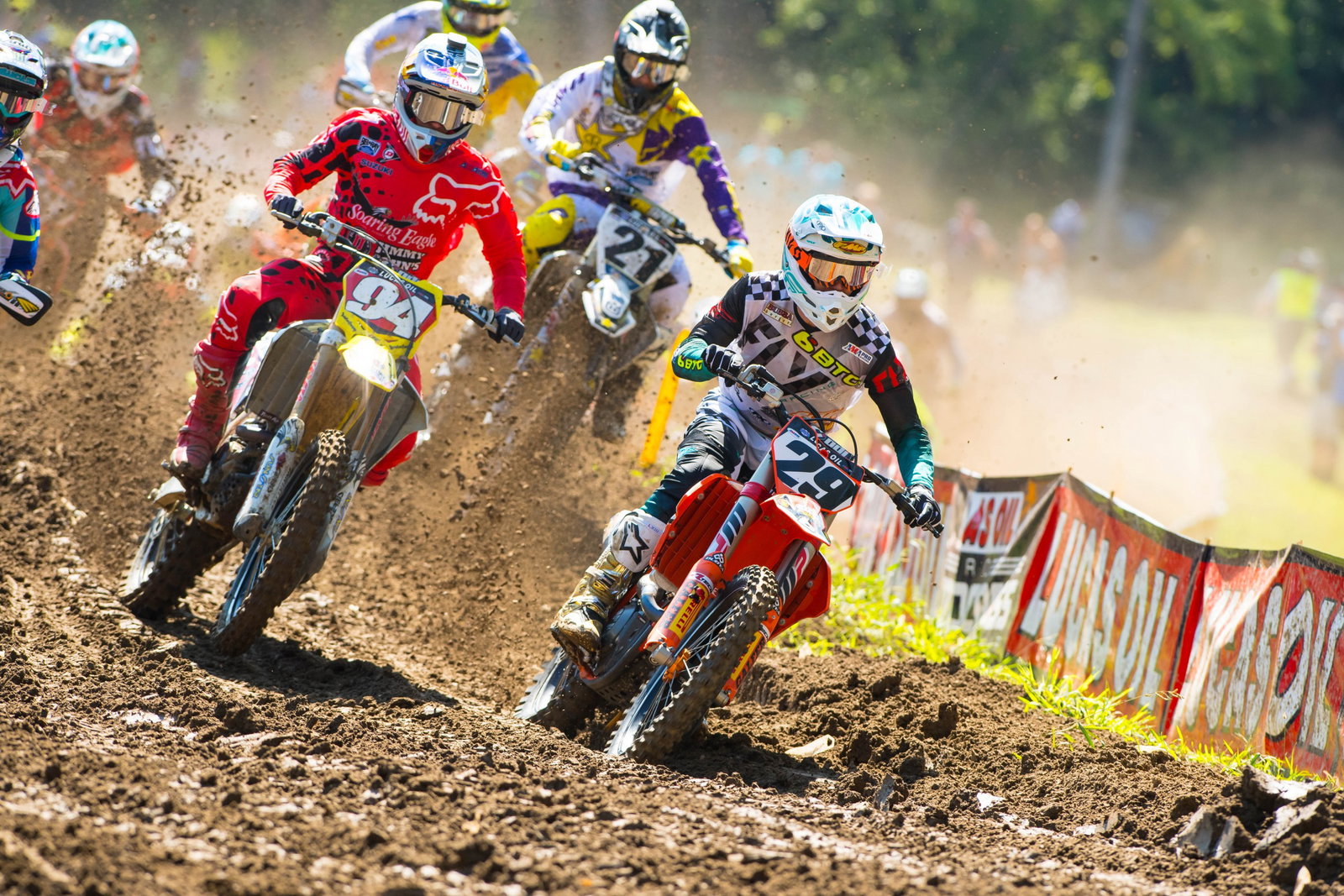 Going out with a bang. Short grabbed the holeshot in his final moto ever on Saturday.